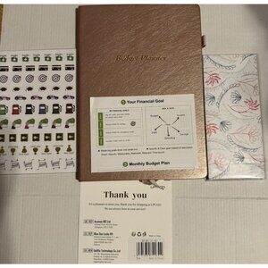 Budget Planner, UpUGo Monthly Accounts‎ Book and B5 (6.97×10.04Inch), Rosegold